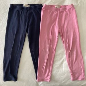 The Beaufort Bonnet Company Pima leggings 4T. Pink in GUC Navy in play condition